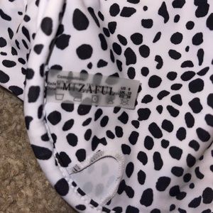 Polka dot swimsuit top